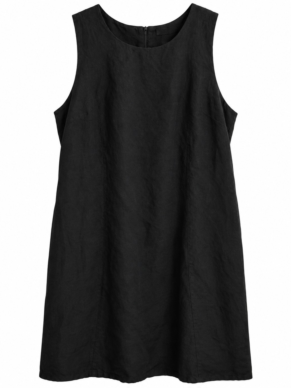Classic Black Sleeveless Shift Dress